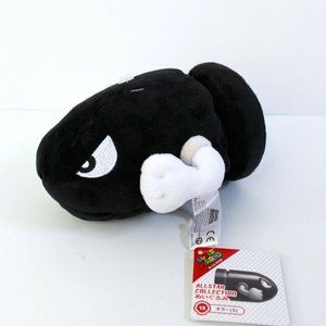 Super Mario All Star Collection Bullet Bill Small 6" Plush Stuffed Toy